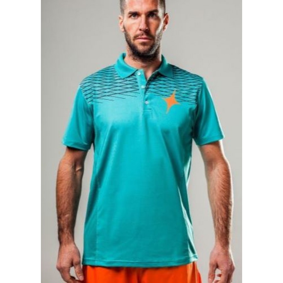 VÊTEMENTS de paddle-tennis POLO Green Grid