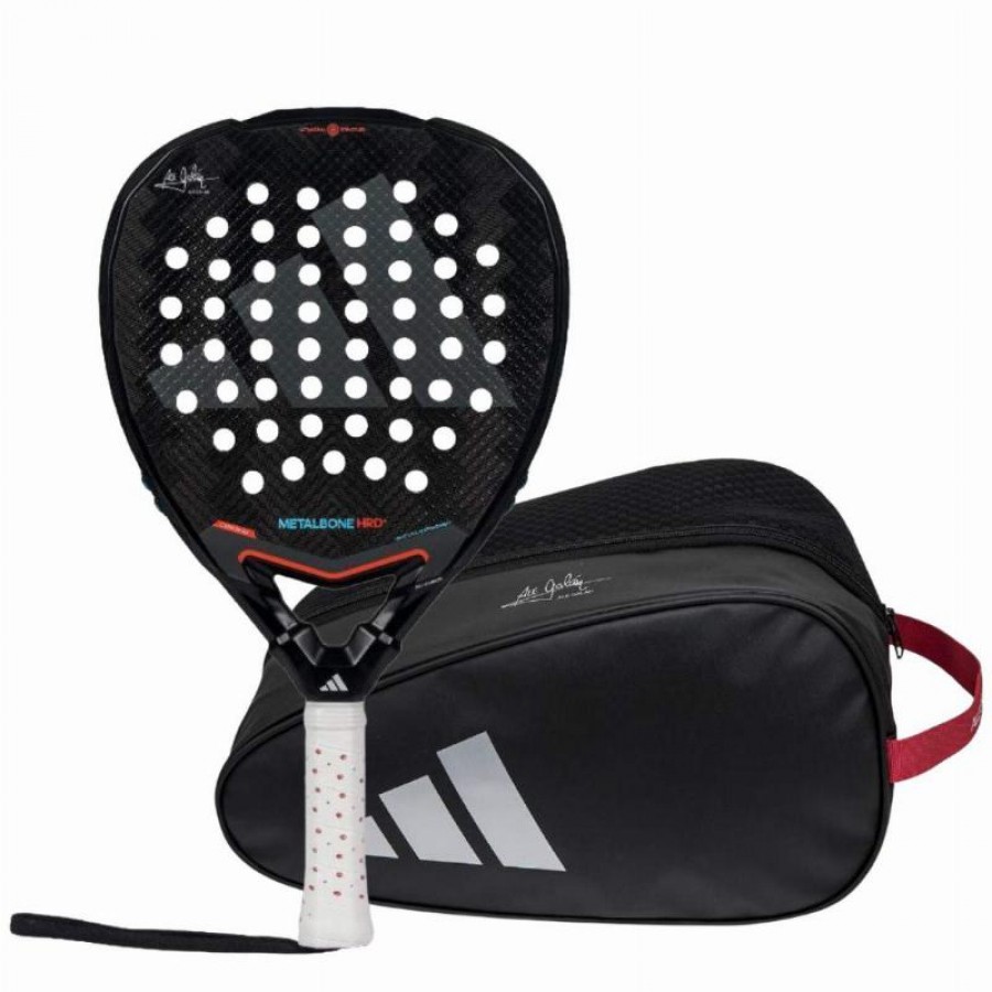 Pack Raquete Adidas Ale Galan Metalbone HRD+ 3.4 2025 com Suporte para Sapatos