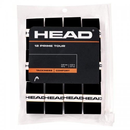 Blister Overgrips Head Prime Tour Negro 12 Unidades