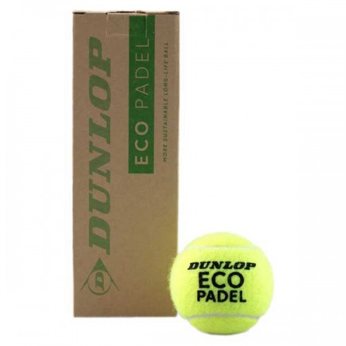 Jar of 3 Balls Dunlop Eco padel Jar of 3 Balls Dunlop Eco padel