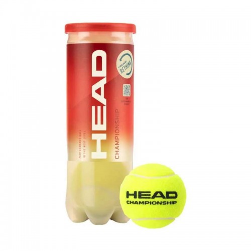 Bote de 3 Pelotas Head Championship Tenis