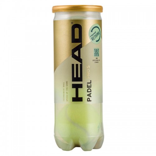 Bote de 3 Pelotas Head Padel Pro S
