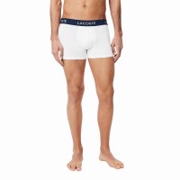 Boxers Lacoste Pique Azul Marino Blanco Rojo 3 Unidades
