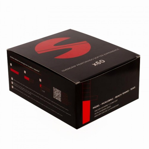 Caja Overgrips Softee Experience Perforados Blanco 60 Unidades