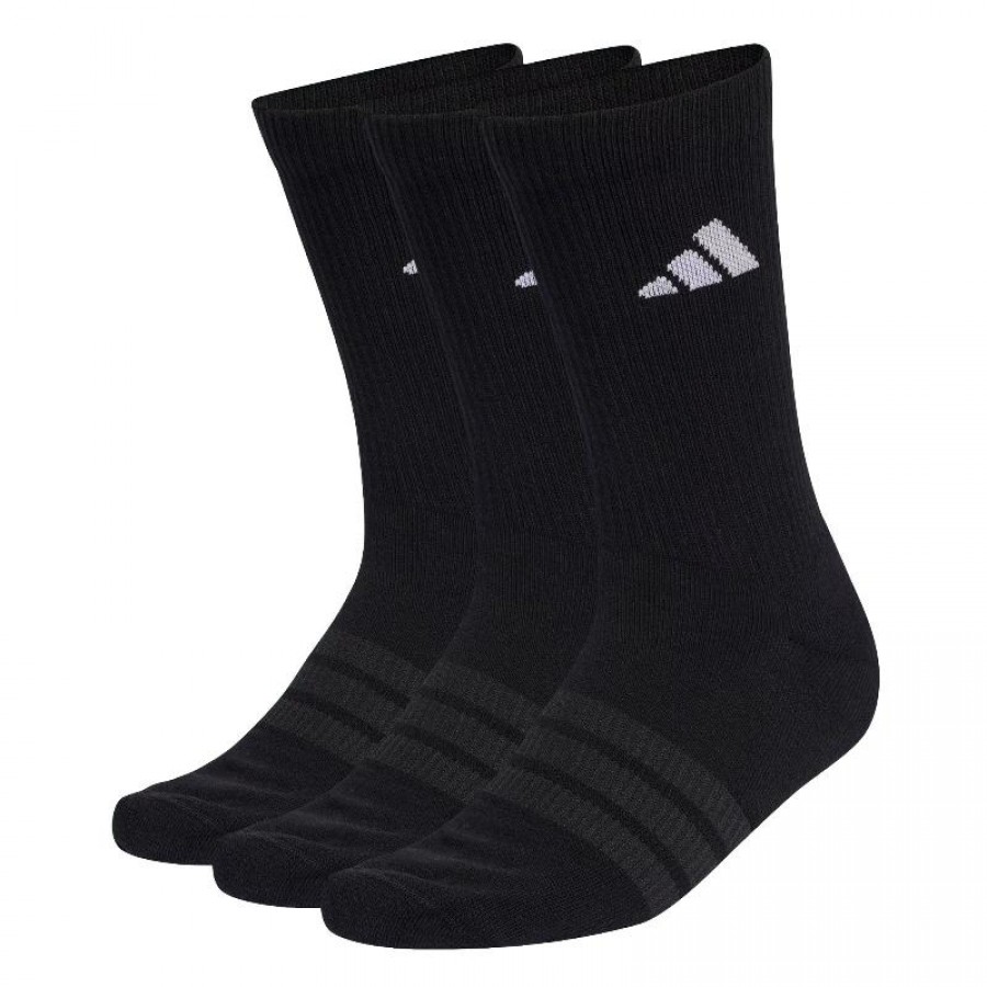 Calcetines Adidas Essentials Crew Negro 3 Pares