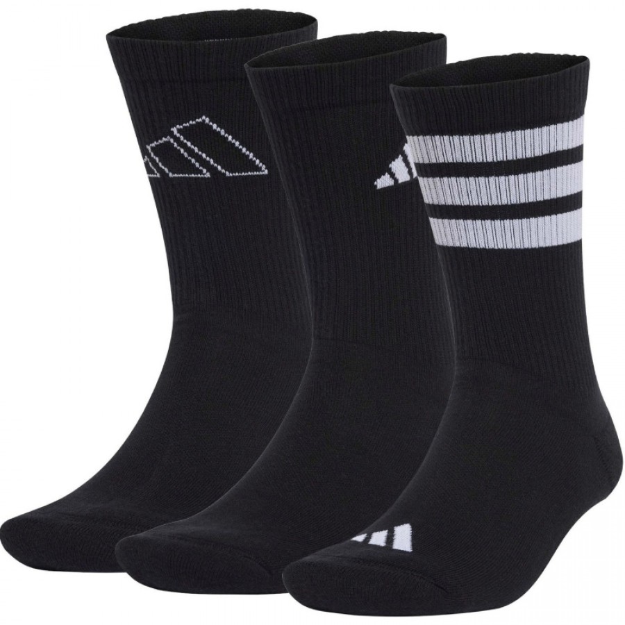 Calcetines Adidas Logo Negro 3 Pares