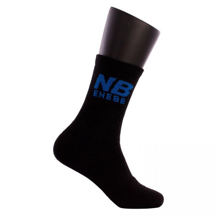 Enebe Revolution chaussettes noires bleues mi-mollet, paire 1 paire