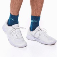 Calcetines Siux Reveal Caña Media Blanco Aguamarina 2 Pares