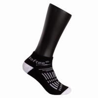 Chaussettes Softee Race mi-mollet, blanches noires 3 paires