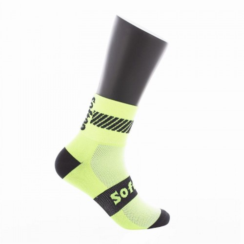 Chaussettes Softee Walk Mid-Calf Jaune fluorescent 1 paire