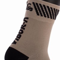 Calcetines Vibora Kait Caña Media Plata Negro 1 Par