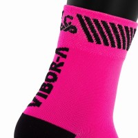 Vibora Kait Mid-Calf Socks Pink Black 1 Pair