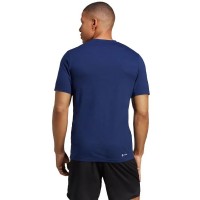 T-shirt Adidas Essentials Bleu Foncé Blanc