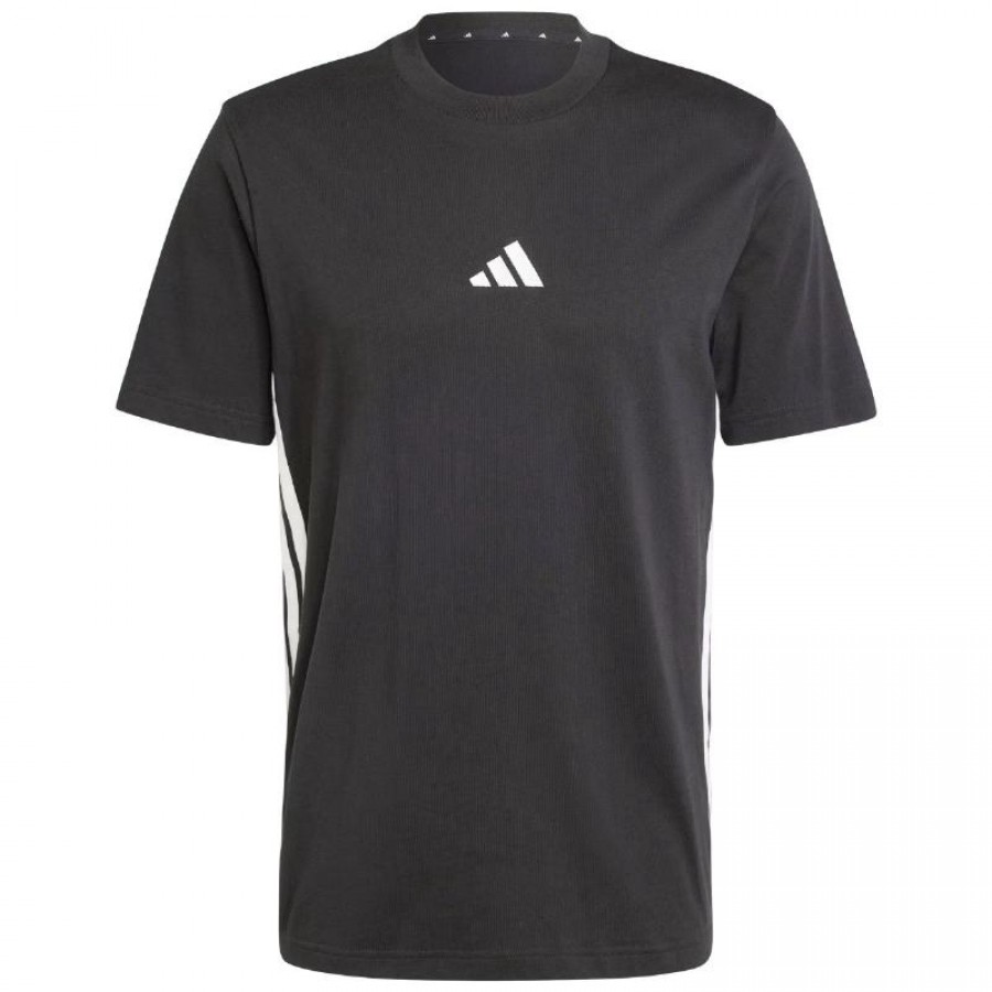Camiseta Adidas Essentials Negro Blanco
