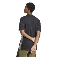Camiseta Adidas Essentials Negro Blanco