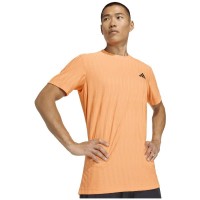 Camiseta Preta Laranja Adidas Freelift