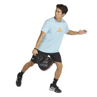 Camiseta Adidas Padel Graphic Azul Celeste