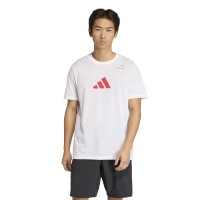 Camiseta Adidas Padel Graphic Blanco