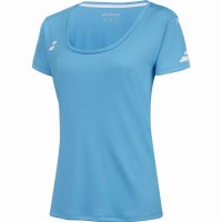 Camiseta Babolat Play Capsleeve Azul Cian Junior
