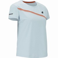 Camiseta Babolat Play Capsleeve Azul Claro Junior