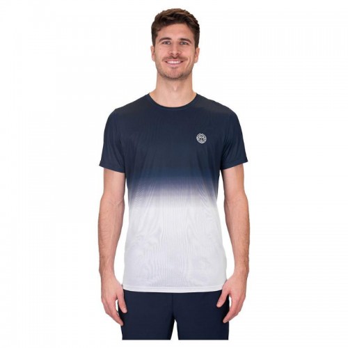 T-shirt Bidi Badu Crew Gradiant Bleu Fonce Blanc