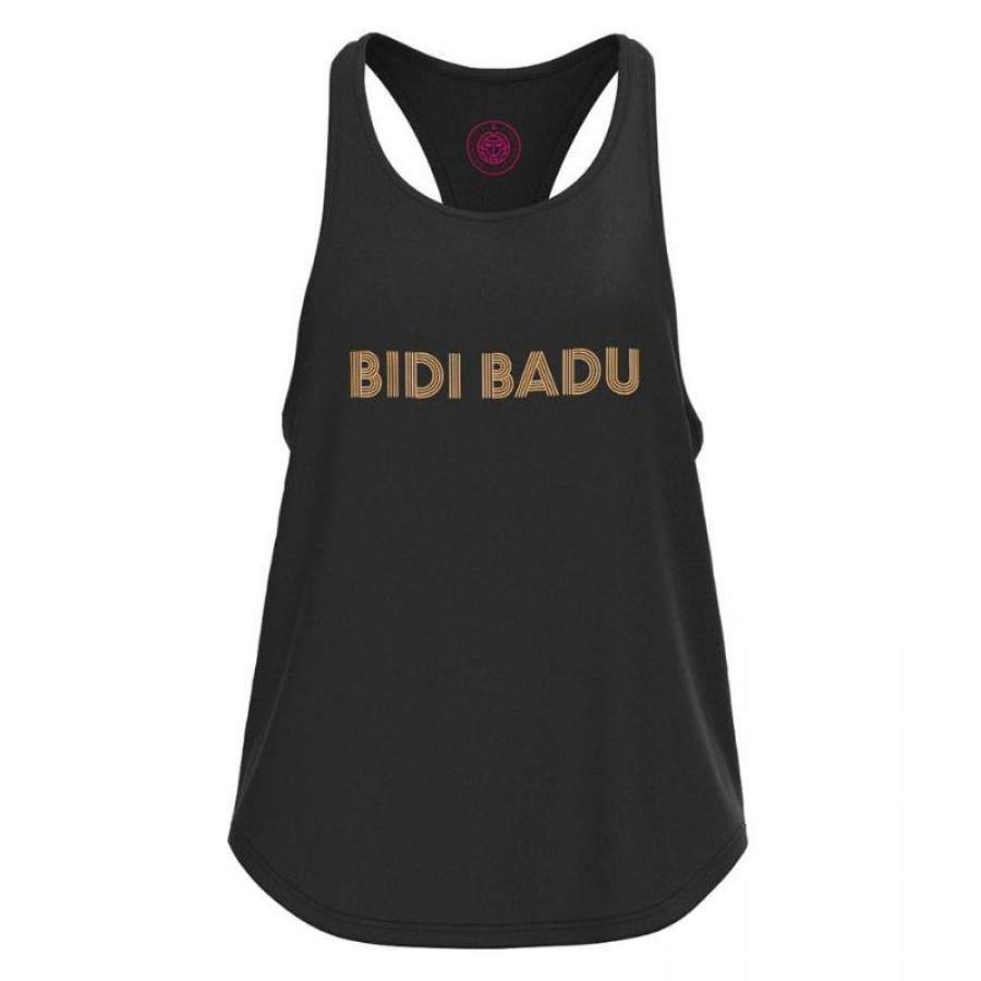 T-shirt Bidi Badu Paris Chill Black Gold pour femme