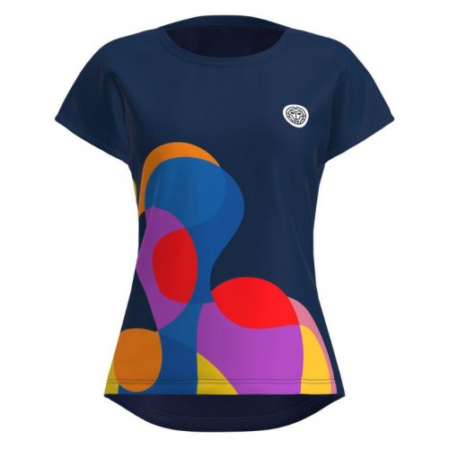 Camiseta Bidi Badu Twiggy Capsleeve Azul Oscuro Mix Mujer Camiseta Bidi Badu Twiggy Capsleeve Azul Oscuro Mix Mujer