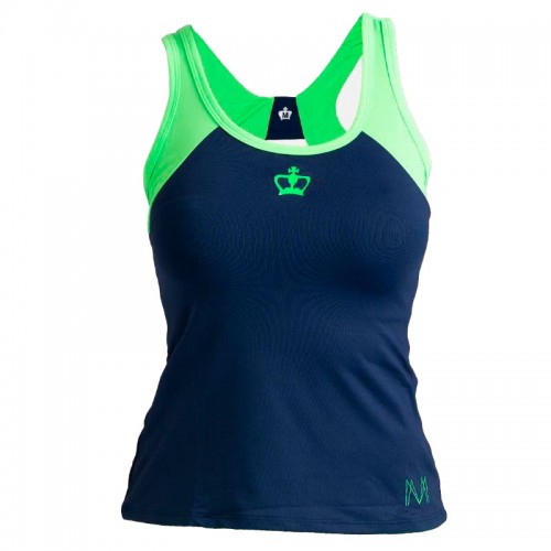 Black Crown Marta Marrero T-shirt Navy Blue Green Black Crown Marta Marrero T-shirt Navy Blue Green