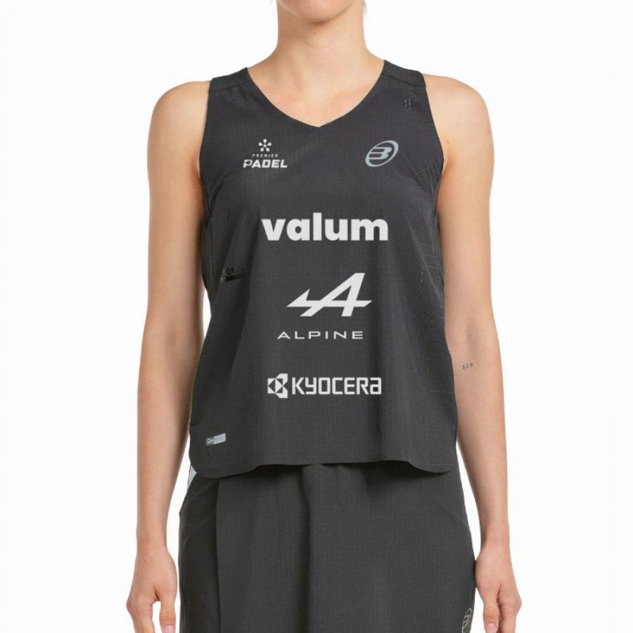 Camiseta Bullpadel Claudia Fernandez Premier Padel Finals veste preto
