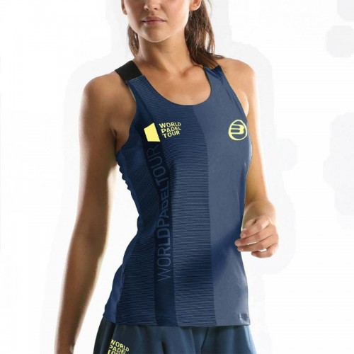 Lavagem de Bernardo de WPT Bullpadel t-shirt azul Lavagem de Bernardo de WPT Bullpadel t-shirt azul