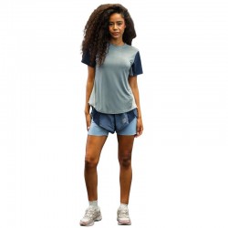 Maglietta femminile Drypadel blu Drybreak
