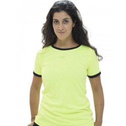 Camiseta Enebe Strong Amarillo Fluor mujer