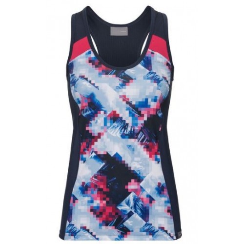 T-shirt bleu marine bretelles tête Ava