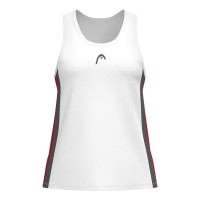 Camiseta Head Club 25 Blanco Rojo Junior