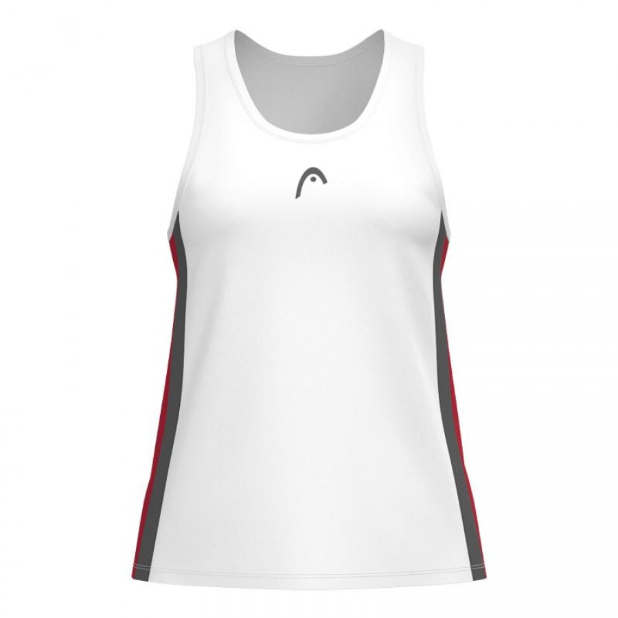 Camiseta Head Club 25 Blanco Rojo Junior