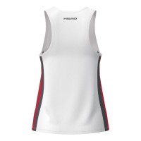 Camiseta Head Club 25 Blanco Rojo Junior