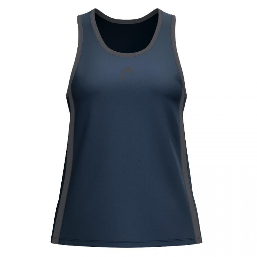 Camiseta Head Club 25 Tech Azul Marino Mujer
