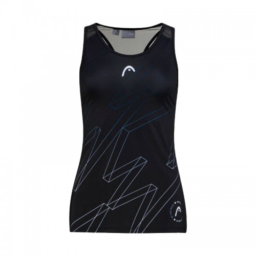 T-shirt Head Play Print Padel Black Woman T-shirt Head Play Print Padel Black Woman