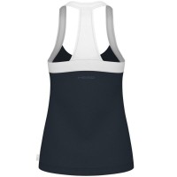Camiseta Head Play Tech Azul Marino Blanco Mujer