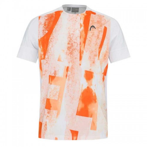 Head Tech T-shirt Orange Print Head Tech T-shirt Orange Print