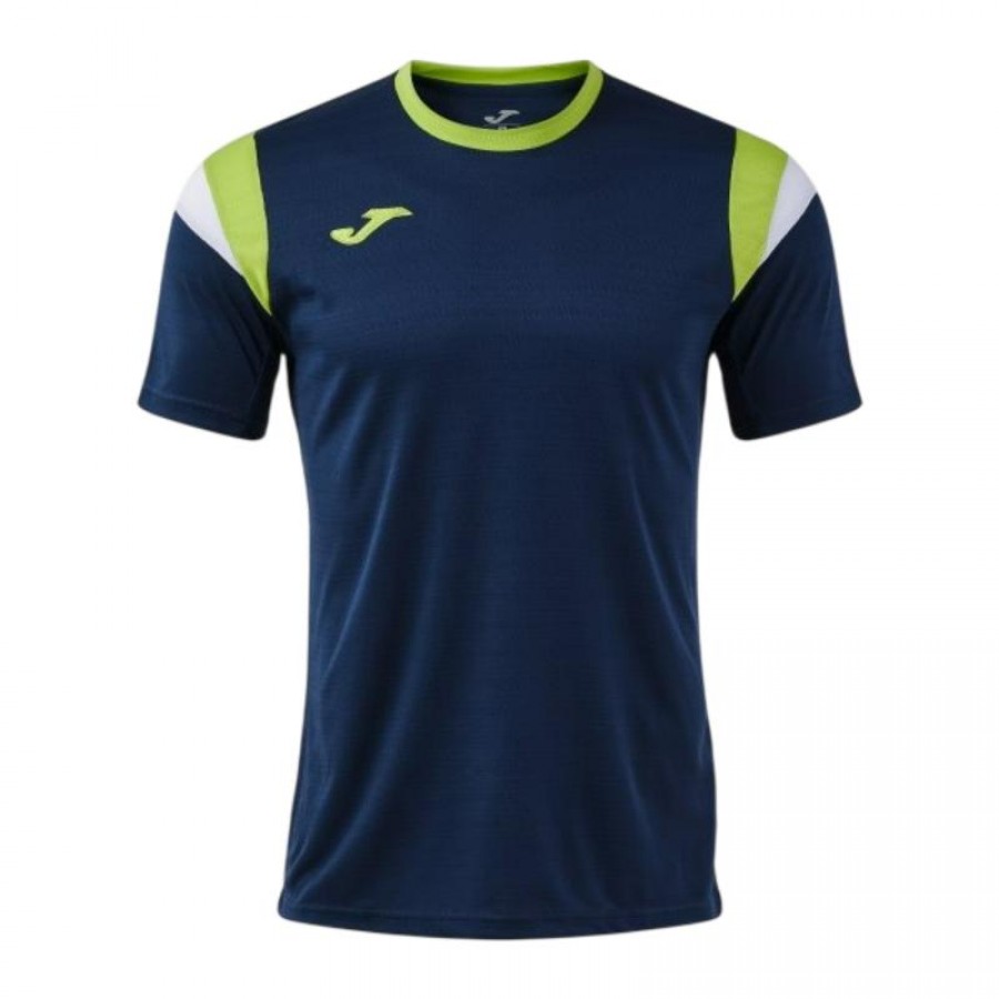 T-shirt bleu marine Joma Terra Lime