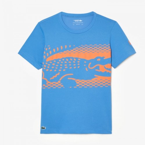 Lacoste Novak Djokovic T-shirt bleu Lacoste Novak Djokovic T-shirt bleu
