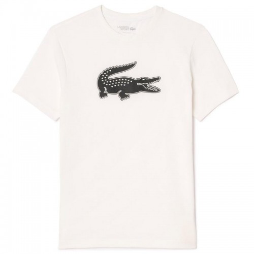 T-shirt sport Lacoste blanc noir