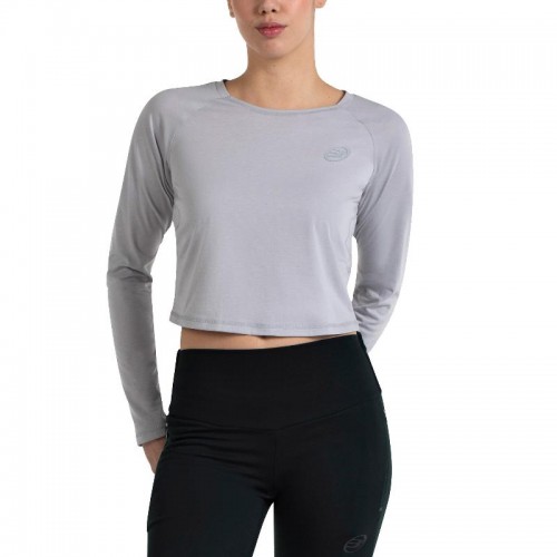 T-shirt femme Bullpadel Almo à manches longues gris perle