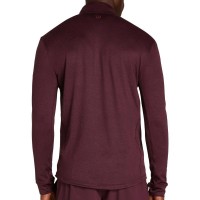 Wilson Everyday Performance Half Zip Long Sleeve T-Shirt Dark Red