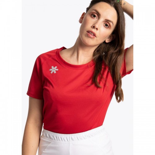 Osaka Manches T-shirt Rouge Femmes Osaka Manches T-shirt Rouge Femmes