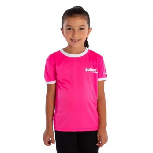 Camiseta Softee Galaxy Fucsia Fluor Blanco Junior