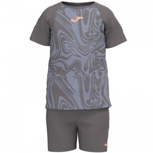 Conjunto Joma Camp Gris Azul Junior