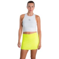 Jupe BB droite basique jaune fluo