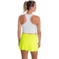 Jupe BB droite basique jaune fluo